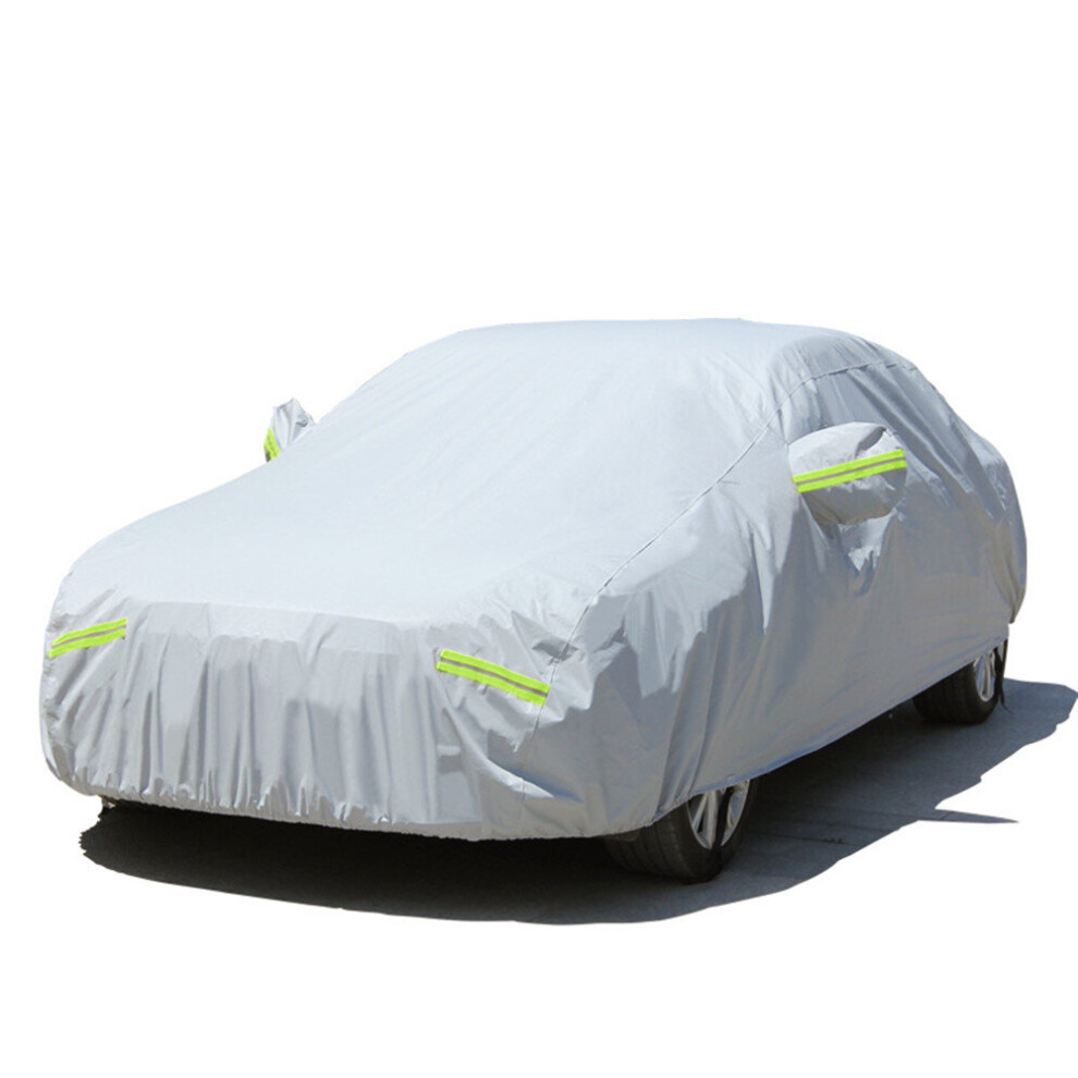 Universal Sunshade Suv/Sedan Full Car Covers Outdoor Waterproof Sun Rain Snow Protection Uv Car Zipper Design Car Case Cover 5063131445244