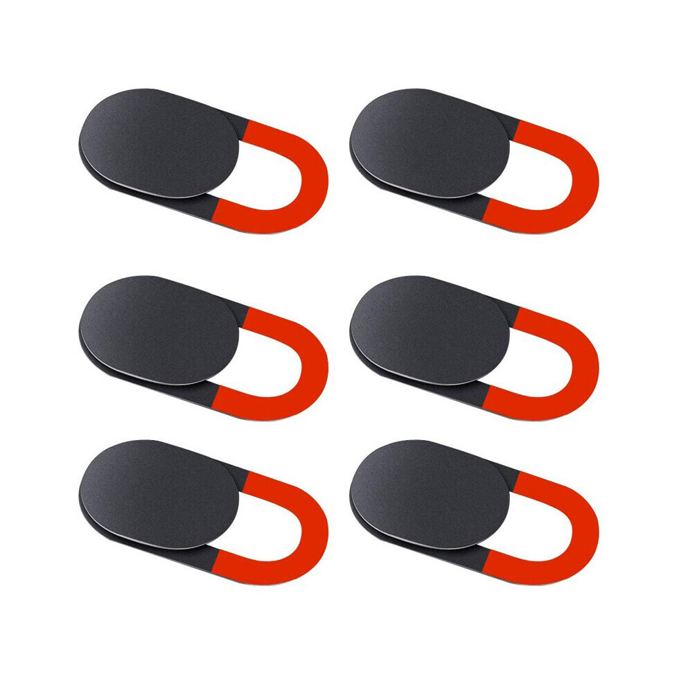 6Pcs Webcam Cover Shutter Slider Plastic Universal Antispy Camera Cover For Laptop Ipad Pc Macbook Privacy Sticker 5063131397475