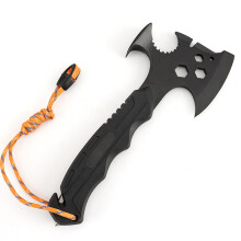 Survival Axe Elite Itimate Outdoor Multipurpose Tool Throwing Hatchet for Hiking Hunting Hammer Head & Claw Seat Belt Cutter
