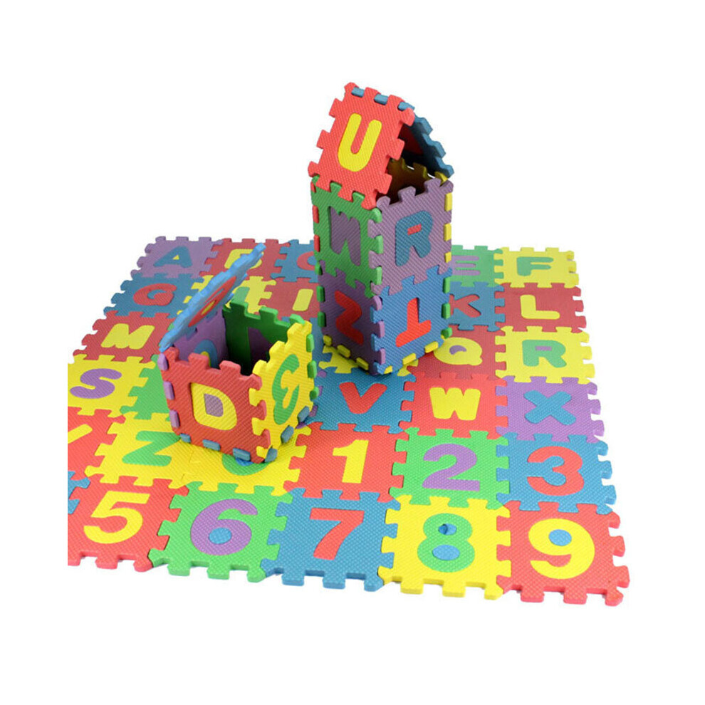 Wejoy 36Pcs/Set 6*6Cm Kids Child Baby Puzzle Mat Play Mat Toys Eva Foam Infant Mini Maths Educational Puzzle Toys Crawling Pad Toy