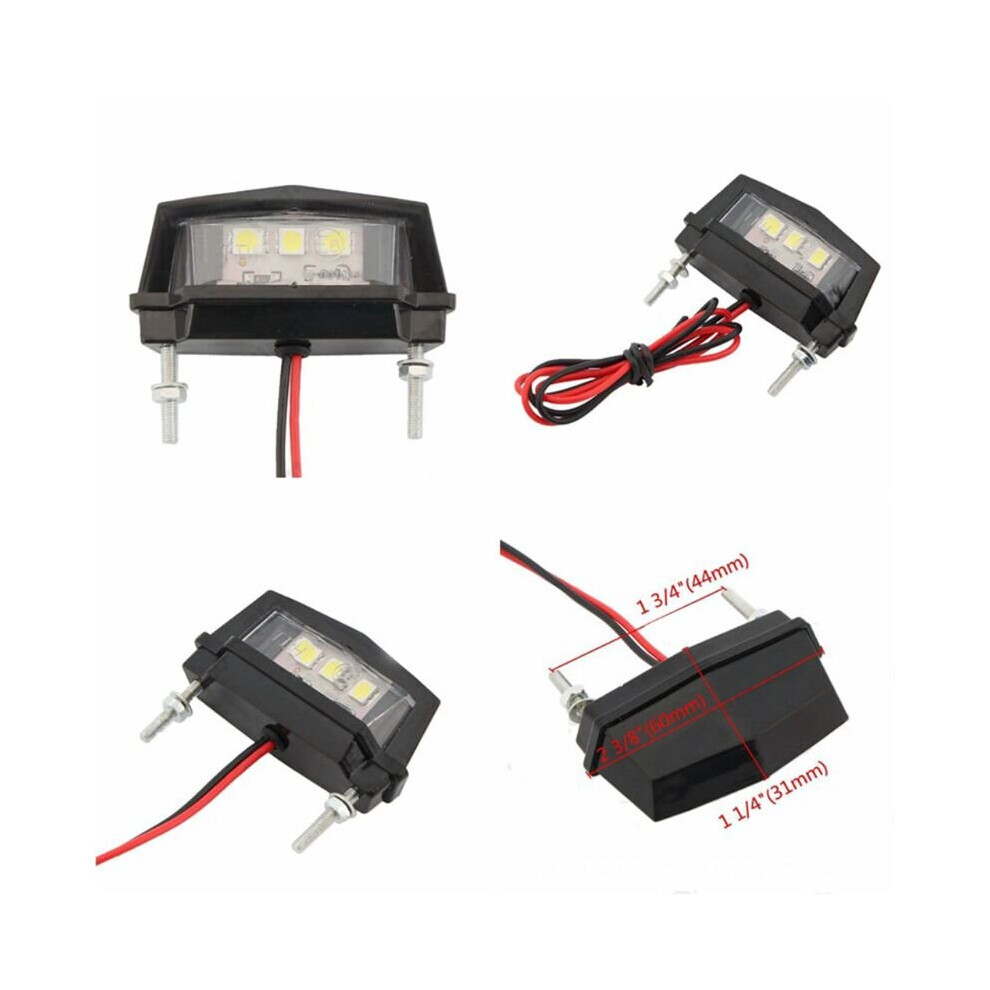 12V Motorcycle License Plate Led Waterproof Motorcycle License Light 5063131441437