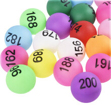One Pack Ping Pong Number Balls 40mm Colored Table Tennis Entertainment Lottery Mixed Colors For Family Games And Activity
