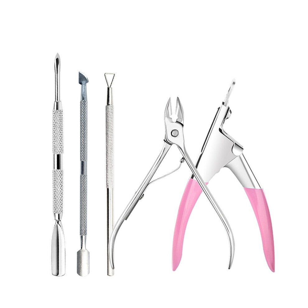 Wejoy Cuticle Pusher Clippers Nail Art Files Buffer Sanding Tool Cleaning Brush Scissors Dead Skin Remover Manicure Set