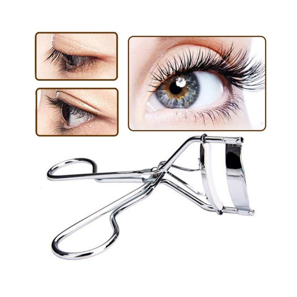Wejoy Black/Silver/White 1Pc / Curl Eyelash Curler Stainless Steel Eyelash Cosmetic Makeup Eyelash Curler Curling Eyelashes Tool