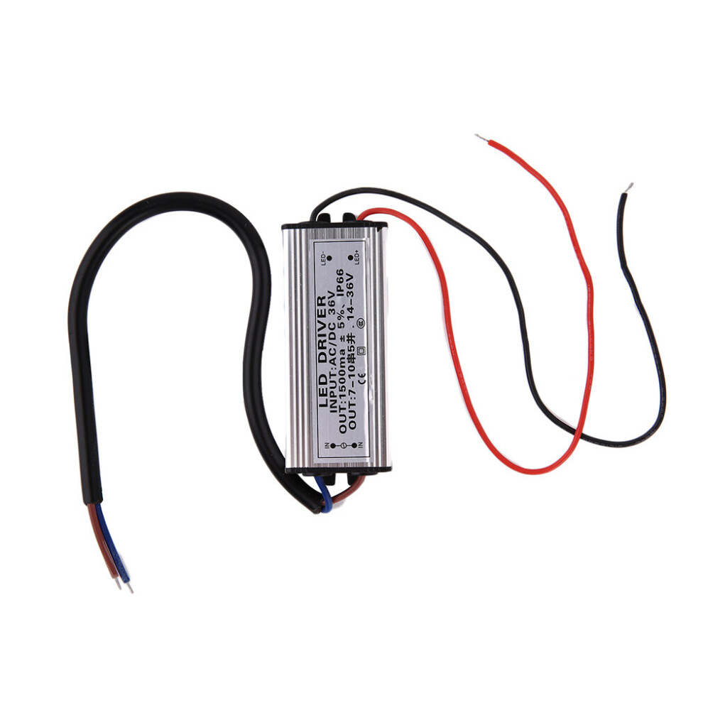 Useful 50W Ac/Dc 36V Aluminum Led Electronic Power Supply Driver Silver 5063131638547