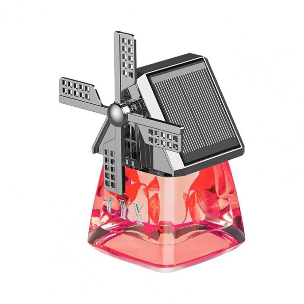 (Red) Car Air Fresheners Solar Powe, Solar Energy Car Fragrance Diffuser Red 940951673086