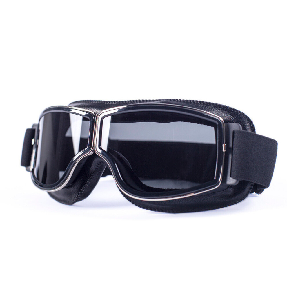 Universal Motorcycle Vintage Goggles Pilot Motorbike Scooter Biker Glasses Steampunk Goggles For Harley Helmet 5063131530346