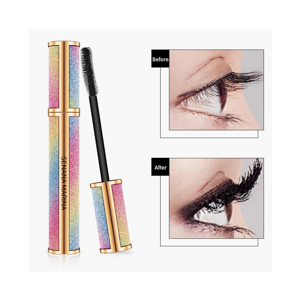 Wejoy 4D Silk Fiber Mascara Long Thick Curling Sunflower Waterproof Rimel Maquiagem Waterproof Galaxy Tube Makeup Cosmetic Maquiagem