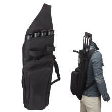 Arrow Quiver Adjustable Archery Bag Hunting Back Arrow Quiver Tube with Back Strap Archery Arrow Case Holder