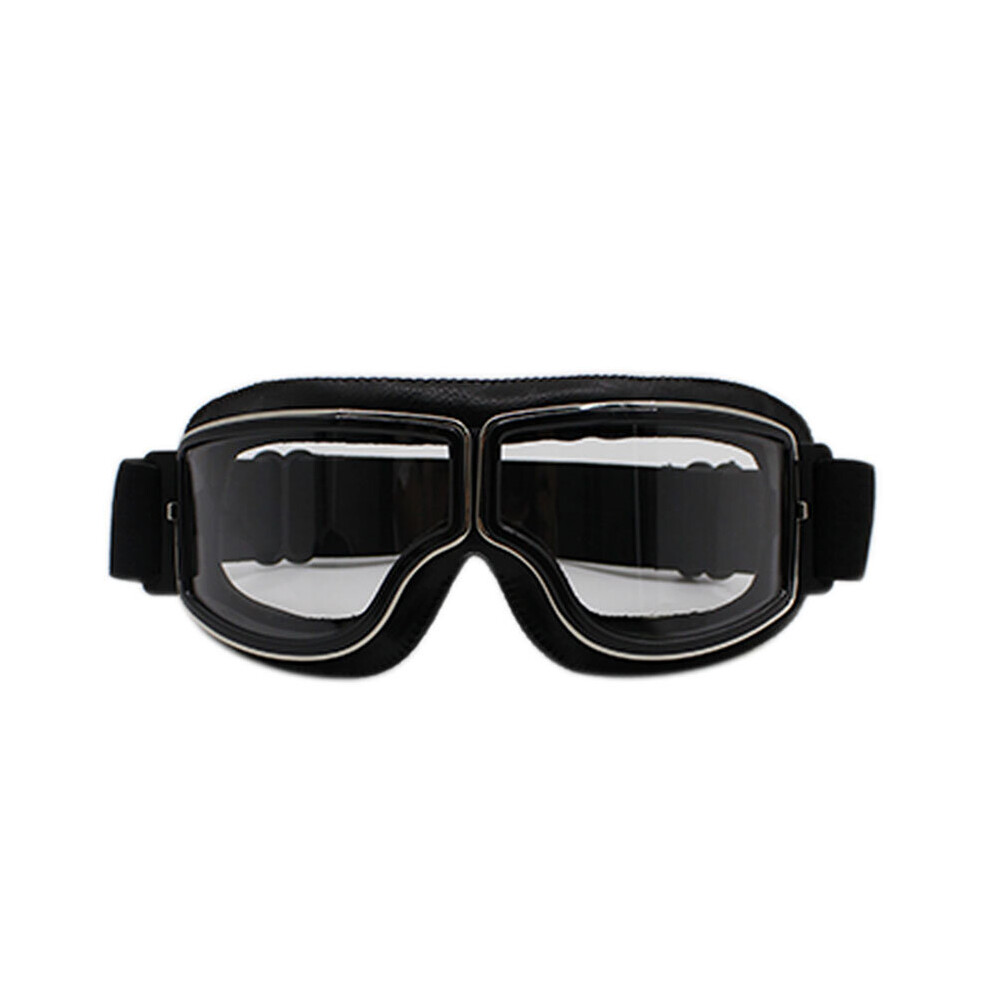 Universal Vintage Motorcycle Goggles Motorbike Scooter Biker Glasses Helmet Goggles Foldable 5063131530377