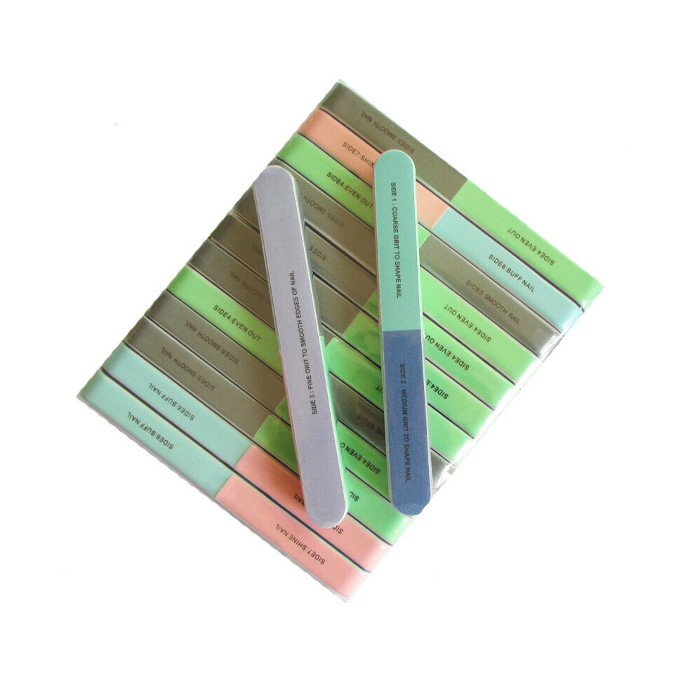 Wejoy 5Pcs/Lot 7 Side Nail Polish Buffer Nail Art Sanding Files Buffer Block Manicure Pedicure Tools Sand Surface Sponge Nail File