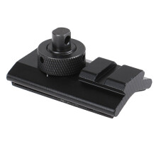 CS Tactical Airsoft Rifle Hunting Shooting Bipod Slot Adaptor 20mm Bipod Adapter Black Outdoor Hunting Gun Accessories