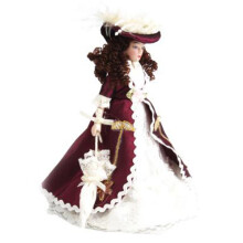 1:12 Dollhouse Miniature Porcelain Dolls Dollhouse Victorian Beauty Lady