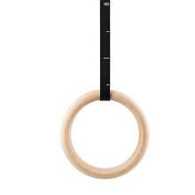 1pc Birch Rings Fitness Gymnastics Training Ring 28MM 32MM Rings Lifting Rope Gymnastics Accessories Ring 1pc