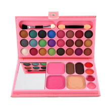 New Arrival 33 Colors/set Eyeshadow Palette Wallet Bag Cosmetic Case 4 in 1 Blush Lip Eyeshadow Makeup Palette Set for Beignners