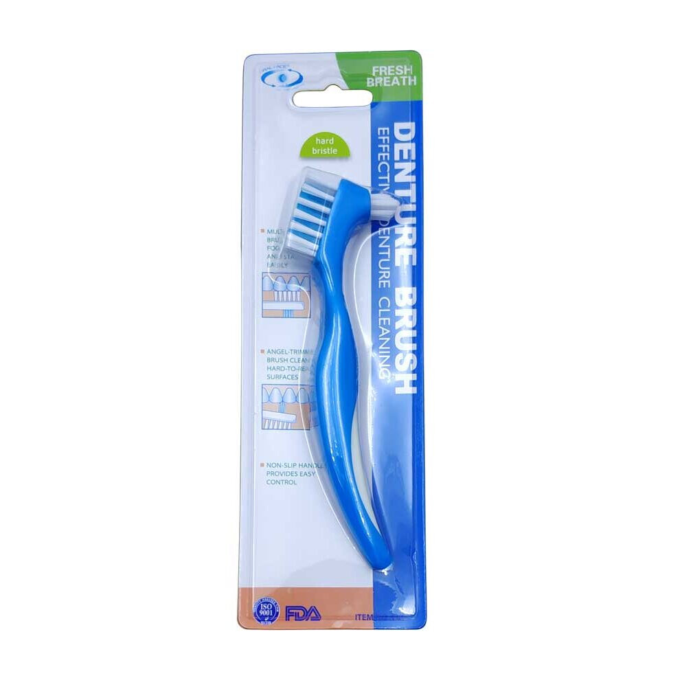 Wejoy Denture Toothbrush Hard/Soft Double Bristle For False Teeth Brush Superb Total Cleaning