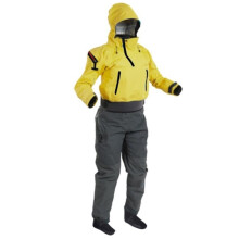 Women's Drysuit For Kayaking Dry Suit Diving Sufing Hiking Back Zip Waterproof One-Piece Hoodies With Cuffs And Neck Latex