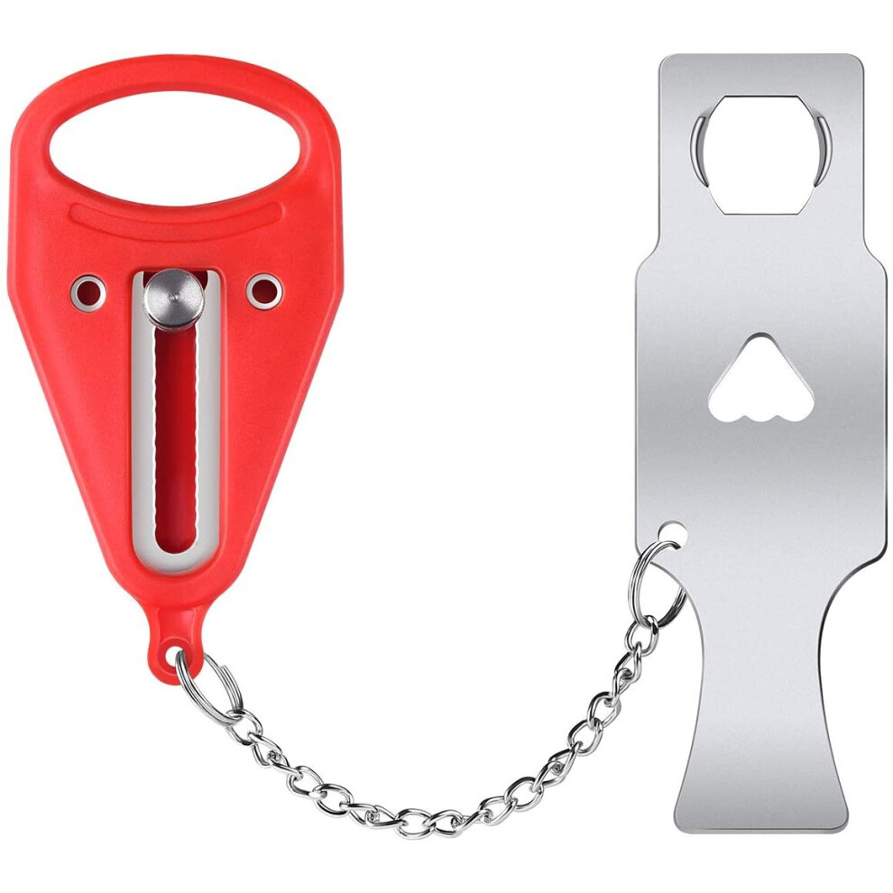Portable Door Lock Safety Latch Metal Lock Home Room Hotel Anti Theft Security Lock Travel Accommodation Door Stopper 5063131550566