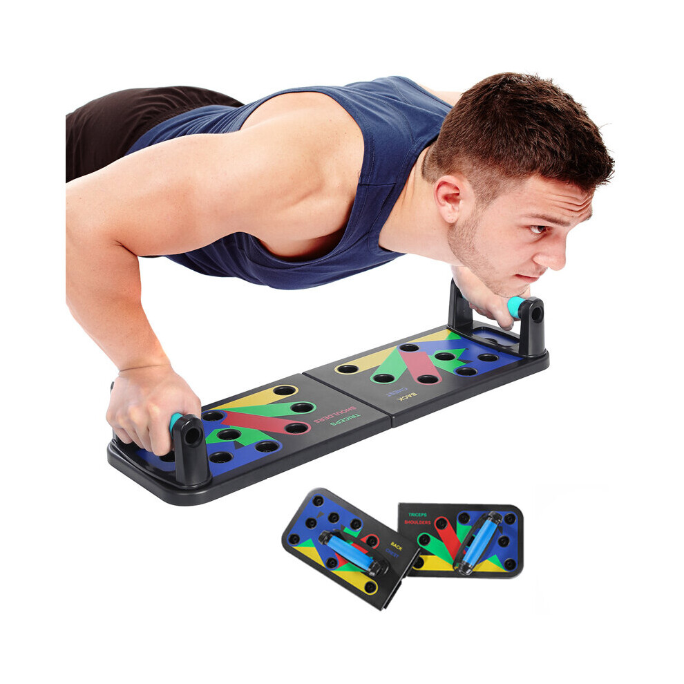 9 in1 Push Up Rack Board Home Gym Comprehensive Exerciser Foldable Adjustable push up Rack Stand Body Building Fitness Equipment 
