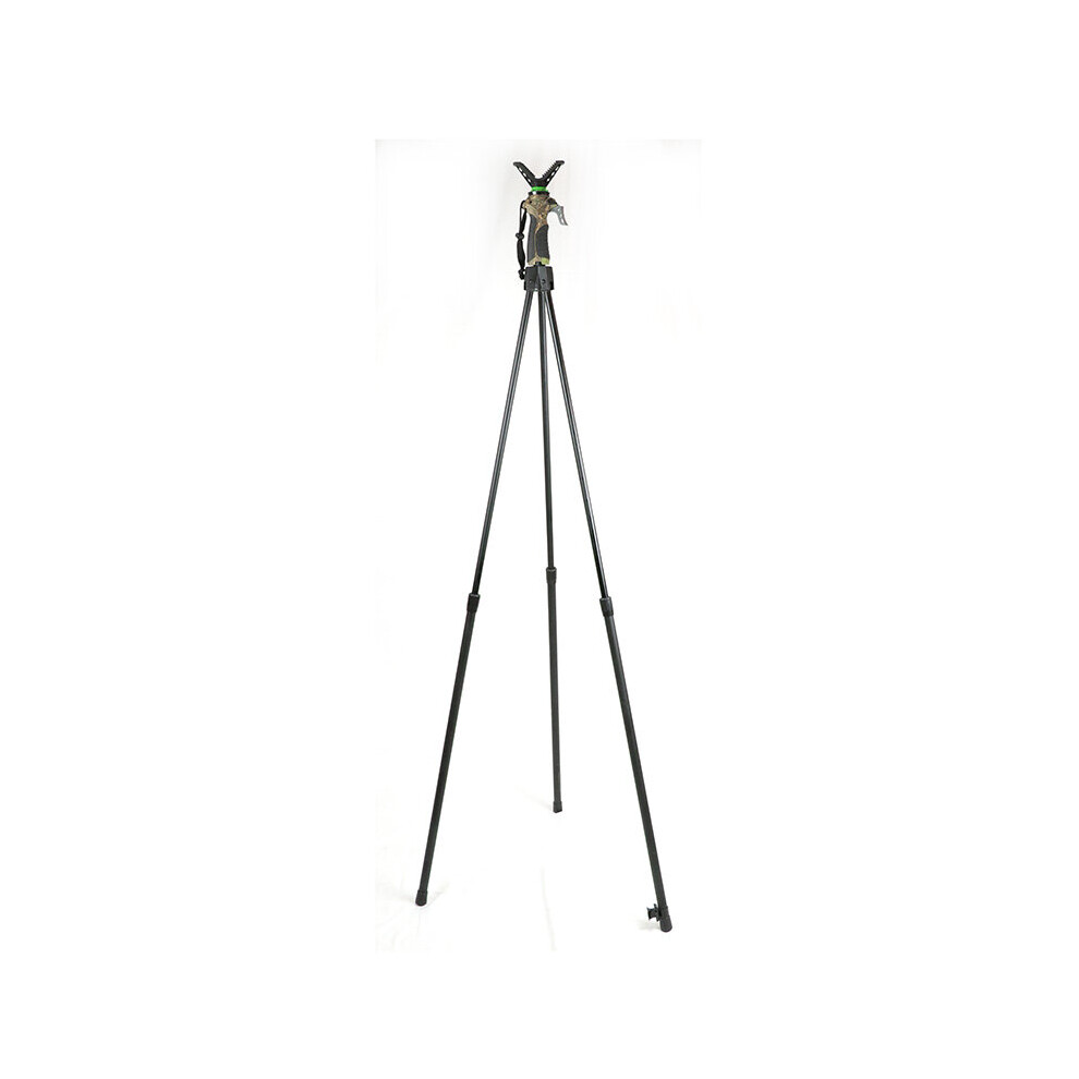 Adjustable Height Hunting Tripod Shooting Stick Camo Photography Shooting Rifle Rest Holder for Hunting Camping and Outdoors