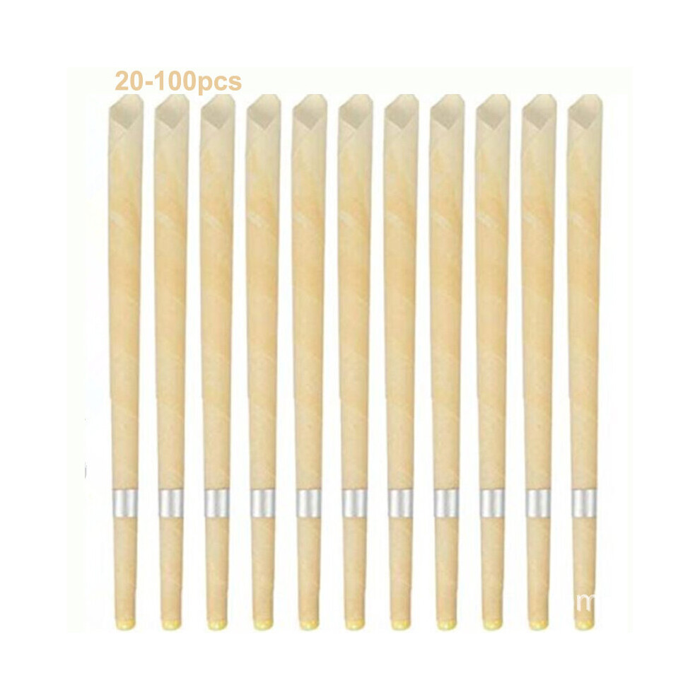 Wejoy 20/100 Pcs Ear Candle Ear Cleaning Wax Removal Tool Ear Beewax Ear Hopi Candles Ear Wax Removal Tool Indiana Aromatherapy