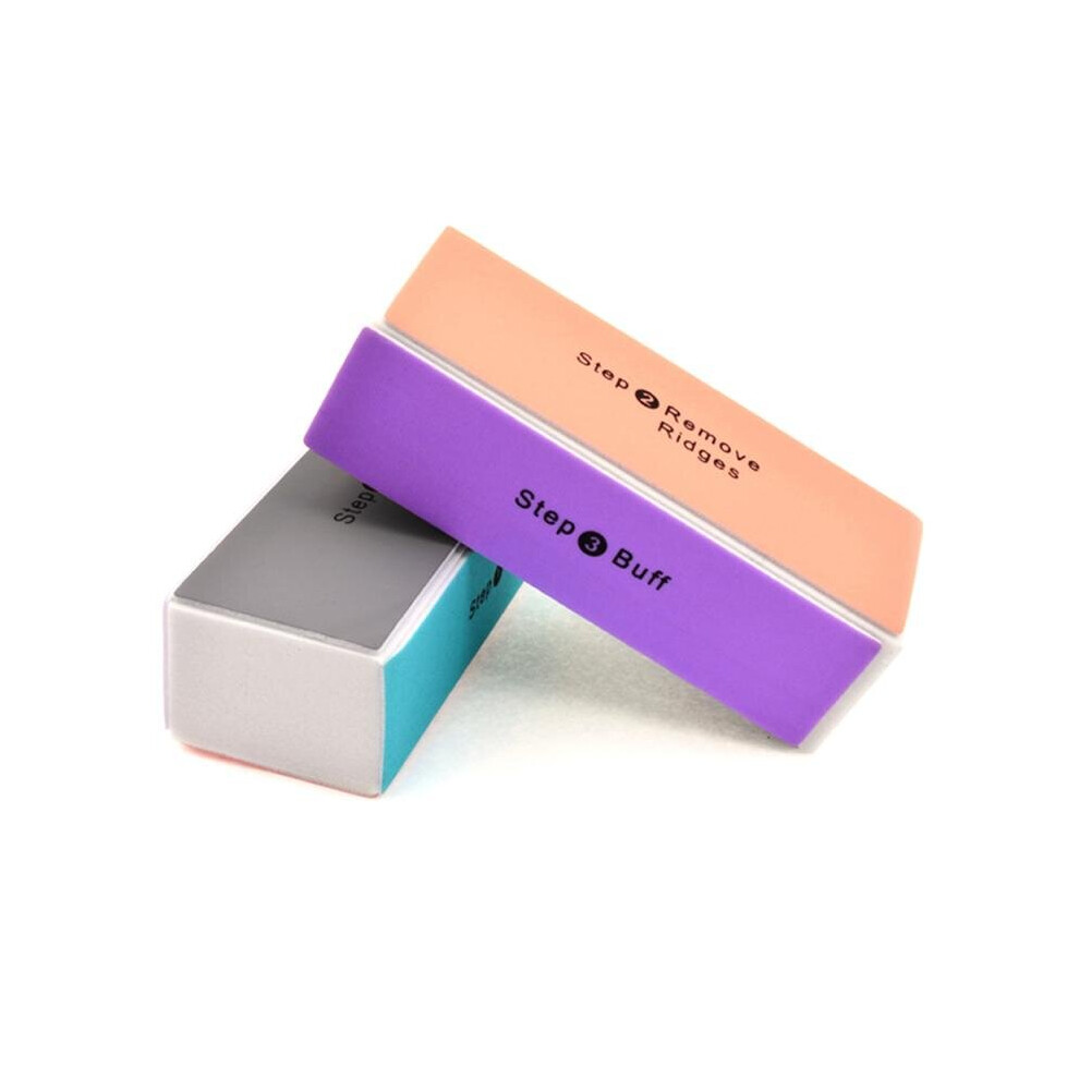 Wejoy 1 Pcs Nail Art Sanding File Polish Buffer Block 4 Ways Buffer Buffing Sanding Files Manicuring Pedicure Nail Art Tools