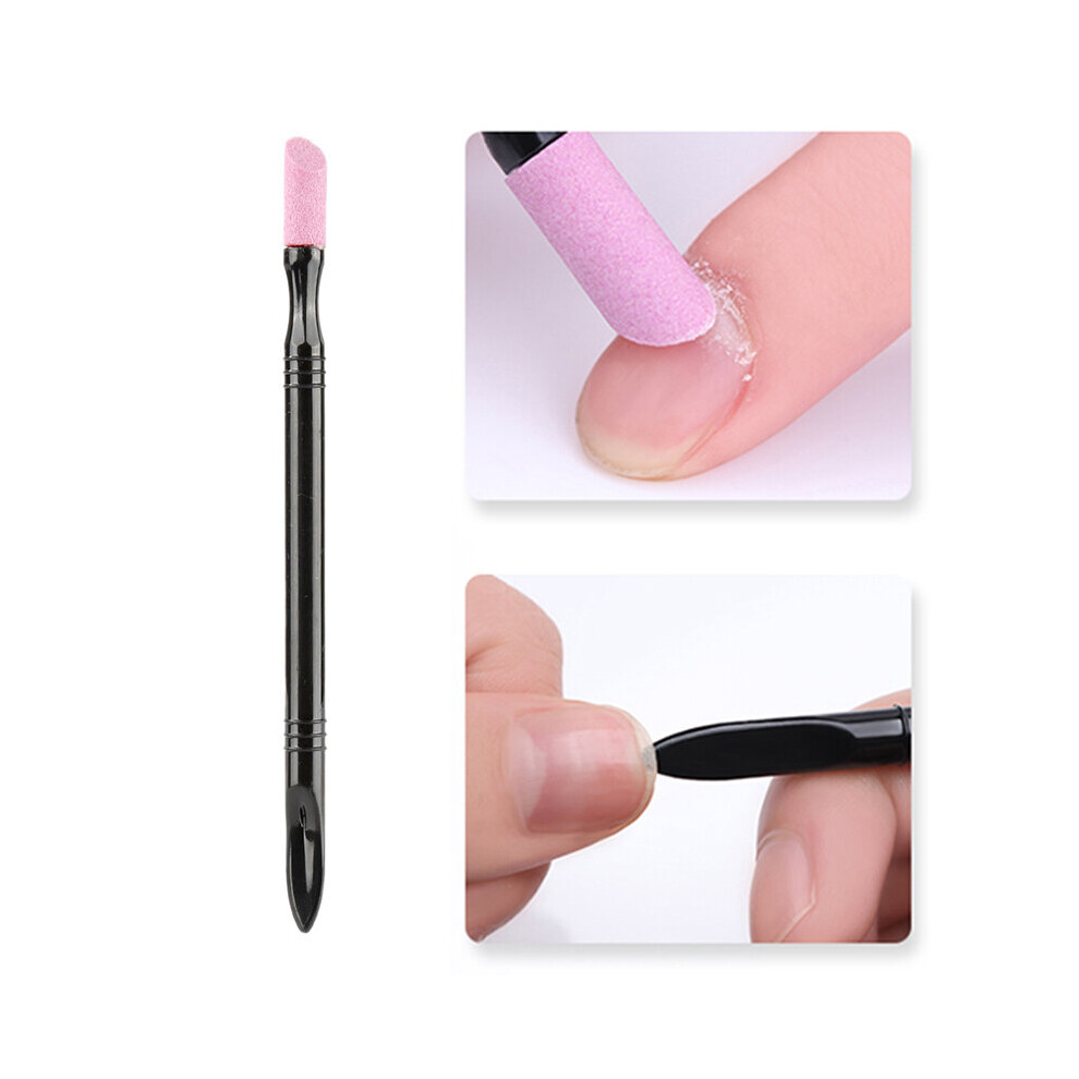 Wejoy 1Pc Quartz Nail Polishing Stick Polish Pen Nail File Nail Art Buffer Trimmer Quartz Exfoliator Cuticle Pusher Manicure Tool