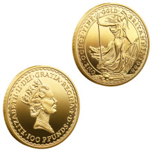 Goddess of War Athena Britannia Collectible Gold Plated Souvenirs and Gifts Creative Gift Collection Commemorative Coin