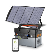 ALLPOWERS Portable Power Station 288Wh 300W, 606Wh 700W Solar Generator, 110V/220V Pure Sine Wave AC Outlet With 18V Solar Panel