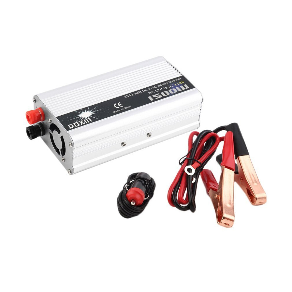 Dc 12V To Ac 110V Portable Car Power Inverter Charger Converter 1500W Watt 5063131612189