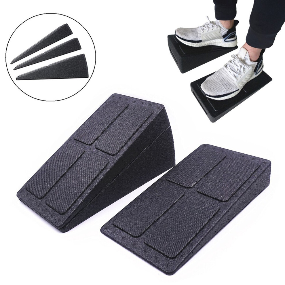 Wejoy 3 In 1 Squat Wedge Height Adjustable Calf Foot Stretcher Foam Incline Slant Boards Physical Therapy Equipment Deadlift Training