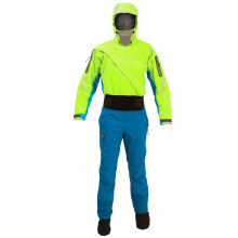 Women's Drysuit For Kayaking Dry Suit Diving Sufing Front Zip Waterproof One-Piece Hoodies With Latex Cuffs And Neck DW15