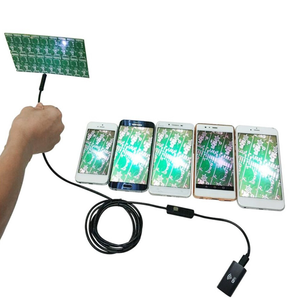 8Mm Wireless Wifi Endoscope Camera Borescope Hd 720P Waterproof Inspection Light 5063131632774