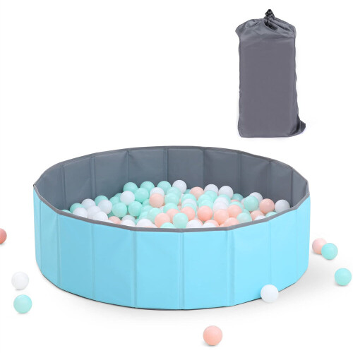 thumbnail image 2 of Foldable 31" Ball Pit For Toddlers & Pets - Portable Play Pool With Storage Bag, Beige (Balls Sold Separately) 2 of 12
