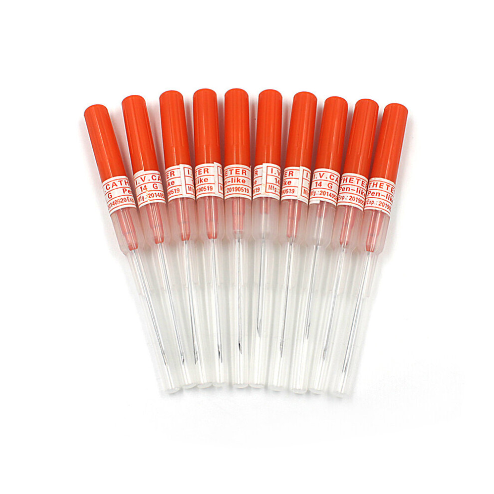 Wejoy 14G Disposable Sterilized I.v. Catheter Needles Tattoo U Pick Tattoo Piercing Needles 5Pcs/Lot