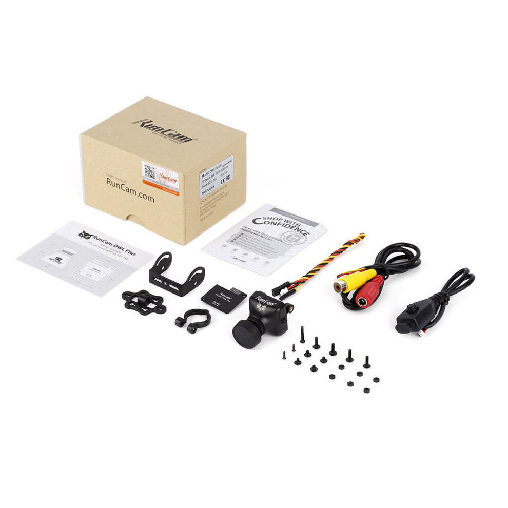 Runcam Owl Plus 700Tvl 0.0001 Lux Fpv Camera Fov 150 Wide Angle Ntsc Black 5063131624106