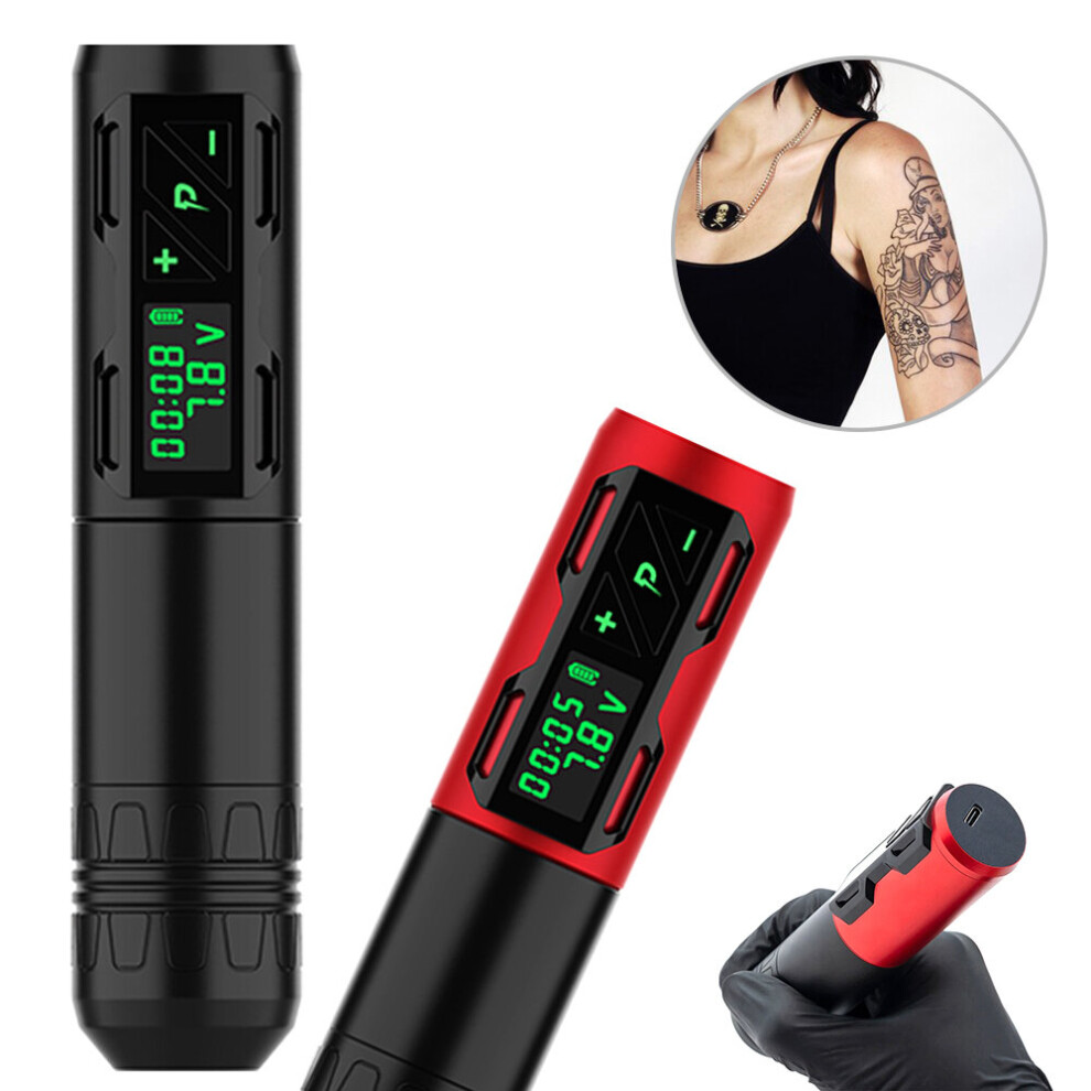 Wejoy Wireless Tattoo Pen Machine Tattoo Rotary Machine Set Led Screen Tattoo Gun 1800Mah Wireless Battery Machine With Coreless Motor