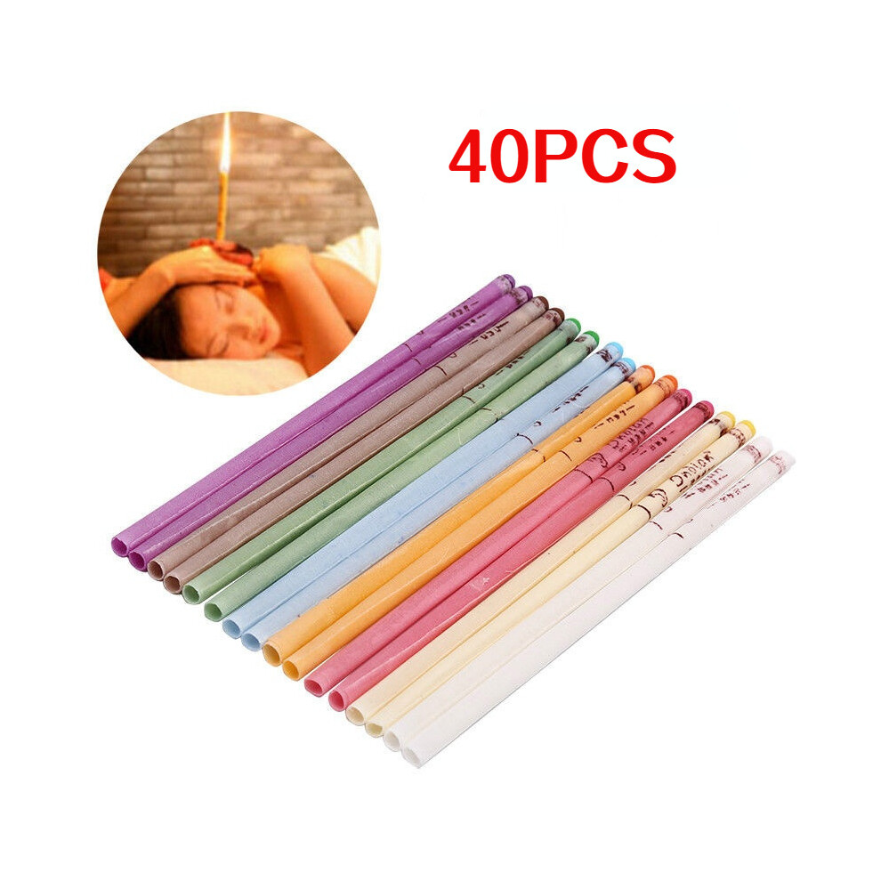 Wejoy 10-40Pcs Healthy Care Ear Candle Ear Treatment Ear Wax Removal Cleaner Ear Coning Treatment Indiana Therapy Fragrance Candling