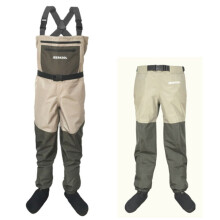JEERKOOL Fly Fishing Waders Fish Wading Pants Clothing Portable Chest Overalls Men's Waterproof Clothes Breathable Stocking Foot