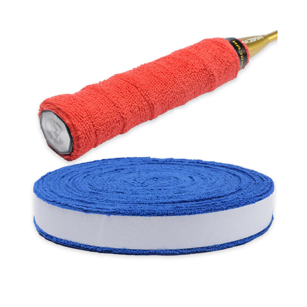 Anti-slip Badminton Tennis Cotton Towel Hand Glue Grip Overgrips Badminton Racket Wool Sweat Band 5/10M-image-OPC-PBNXKVH-NEW