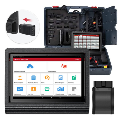 LAUNCH X431 V+ V PLUS 10  V4.0 Car Diagnostic Tools OBD2 Scanner X431 X-PROG 3 Vehicle Immobilizer Programmer Key Programming 1