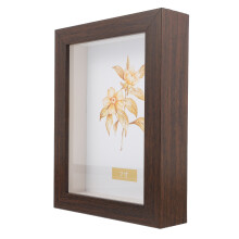 7inch Rustic Shadow Box Memory Box Frame for Display Medal Photo Dried Flowers