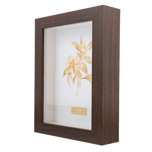 7inch Rustic Shadow Box Memory Box Frame for Display Medal Photo Dried Flowers