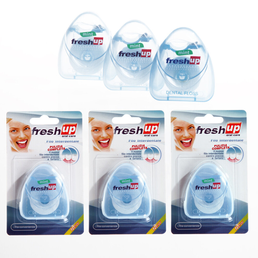 Wejoy Portable 50M Micro Wax Dental Floss Interdental Brush Teeth Stick Toothpicks Floss Pick Oral Hygiene Clean Wire Wholesale