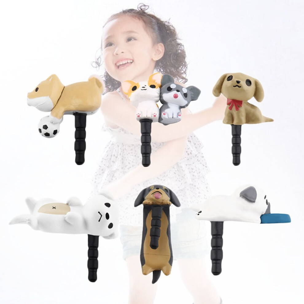 Cute Puppy Dog 3.5Mm Anti Dust Earphone Jack Plug Stopper Cap For Phone 5063131627190