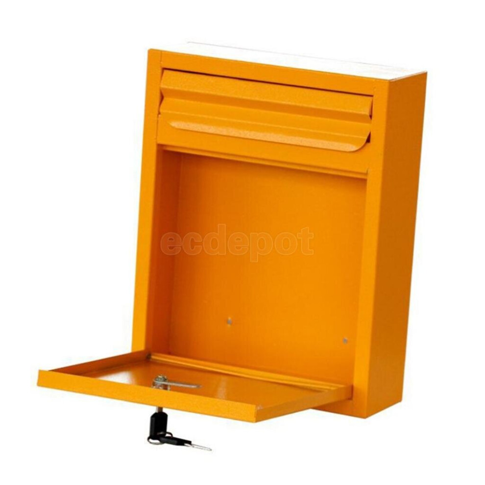 Outdoor Security Locking Mailbox Letterbox Postbox Newspaper Magazines Hatch Case For Rural Safety Mails Locking 5063131349047
