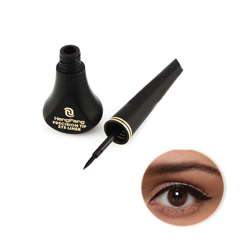 Wejoy Black 1Pcs Liquid Eyeliner Pencil Fast-Dry Smooth Eye Liner Pen Smudge-Proof Eyeliners Eyelid Enhancer Brush Eyes