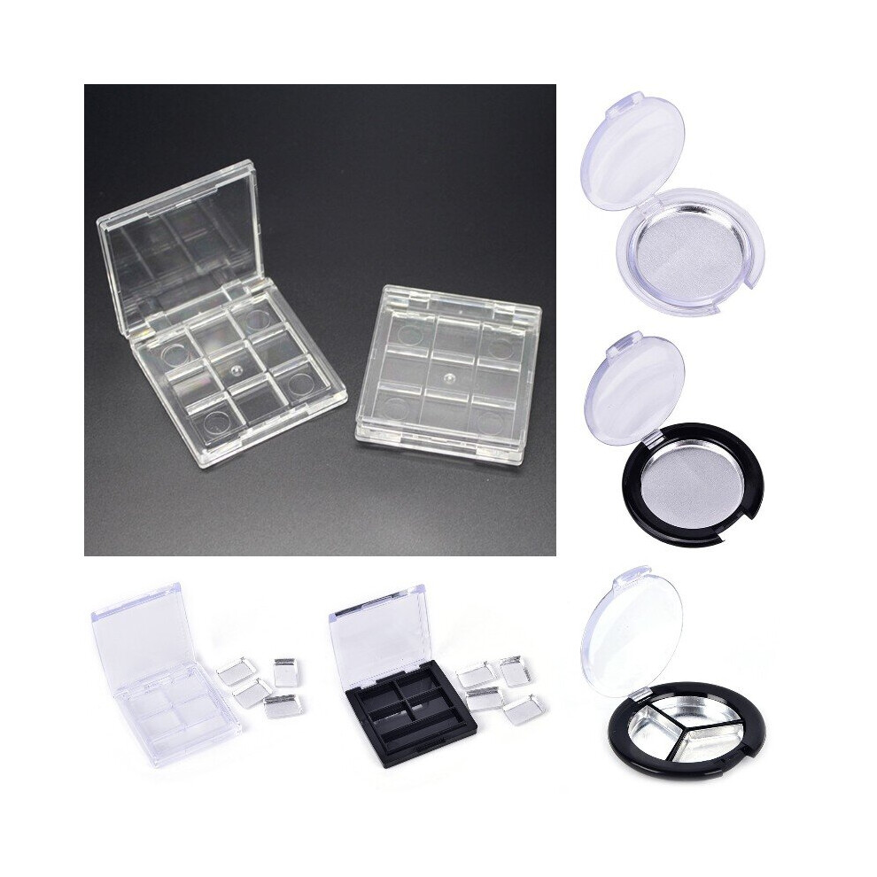 Wejoy Empty 9 Grids Eyeshadow Palette Eye Makeup Storage Dish For Women Girls Makeup Beginners Diy Eye Shadow Tool