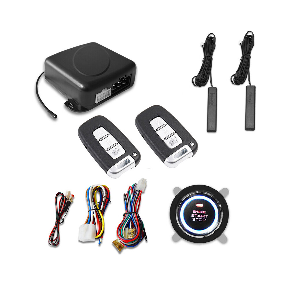 Car Remote Control Pke Car Keyless Entry Engine Start Alarm System Push Button Remote Starter Stop Auto 5063131437782