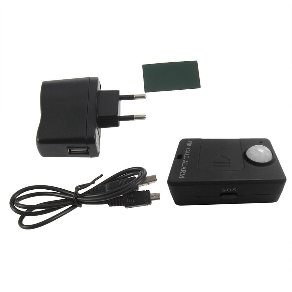 Mini Pir Alert Sensor Infrared Gsm Wireless Alarm Monitor Motion Detection 5063131615777